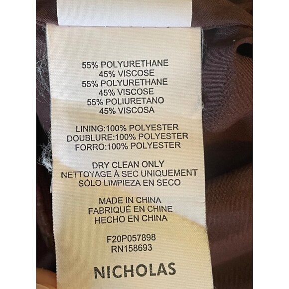 Nicholas Faux Leather Sofia Culottes Red Womens Size 8 - Picture 12 of 15